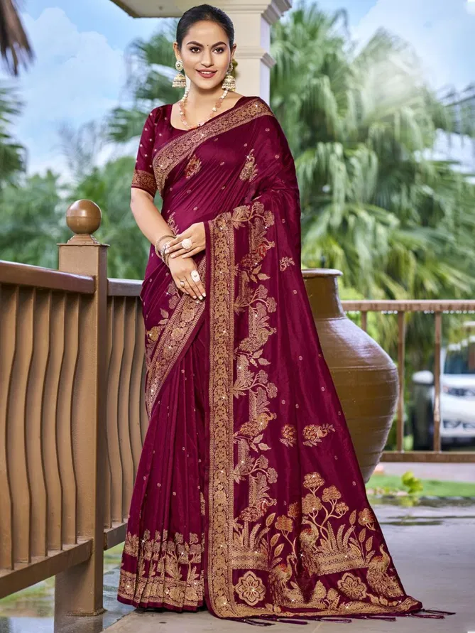 Radhika Pyari Vol 1 By Bunawat Silk Wedding Wear Sarees Wholesale In India